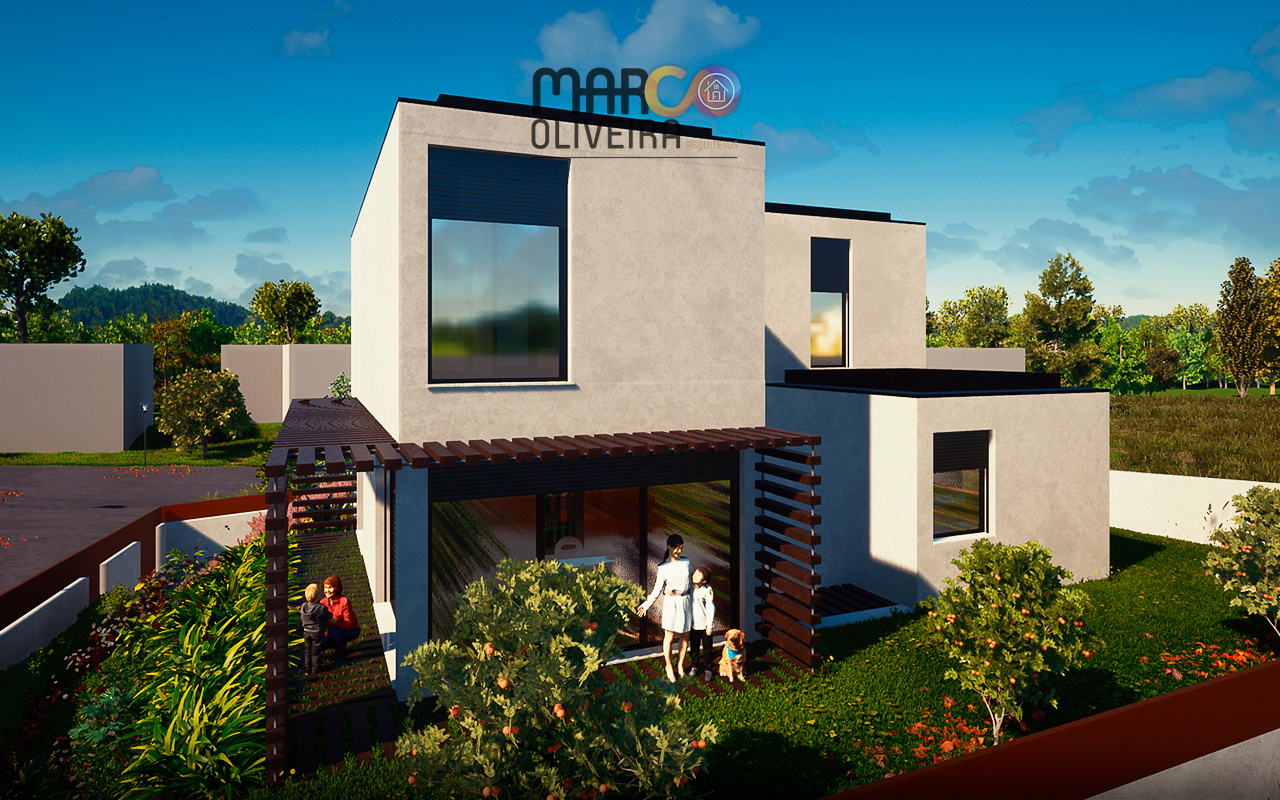 projeto de arquitetura de moradia moderna, casa habitação