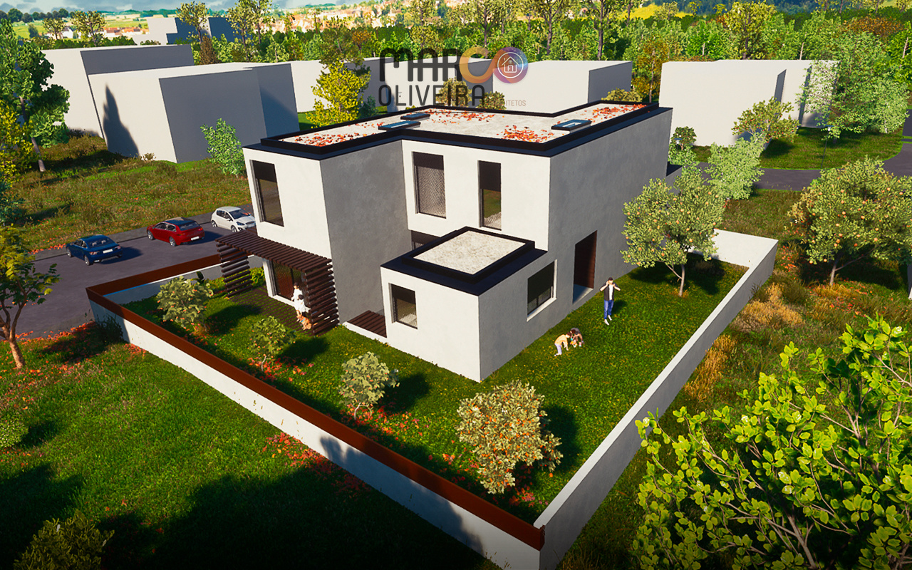 projeto de arquitetura de moradia moderna, casa habitação